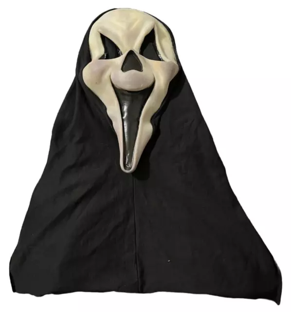 Vintage Scream Ghostface Fun World Smile Grin Mask Horror Glow In The Dark 90s