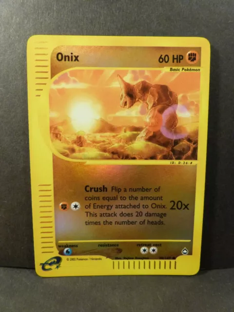 Pokemon Aquapolis Common Onix #98