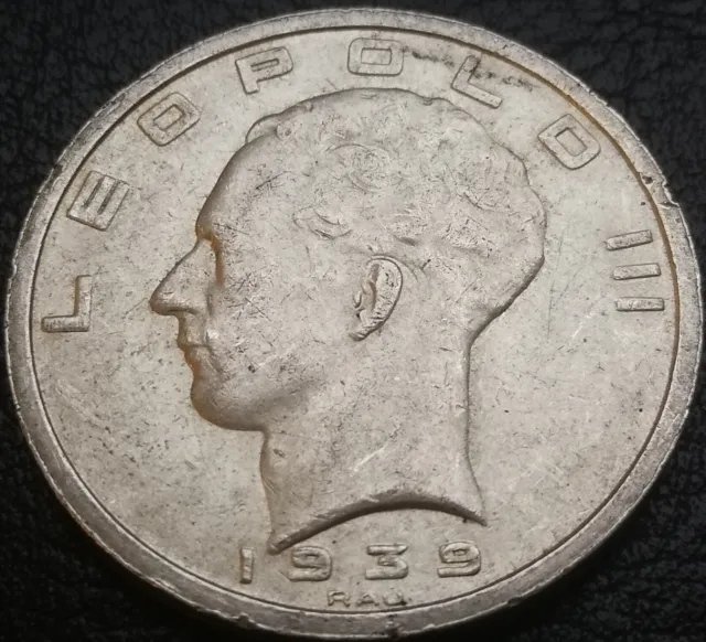Monnaie BELGIQUE 50 francs 1939 NL ARGENT Léopold III BELGIE-BELGIQUE