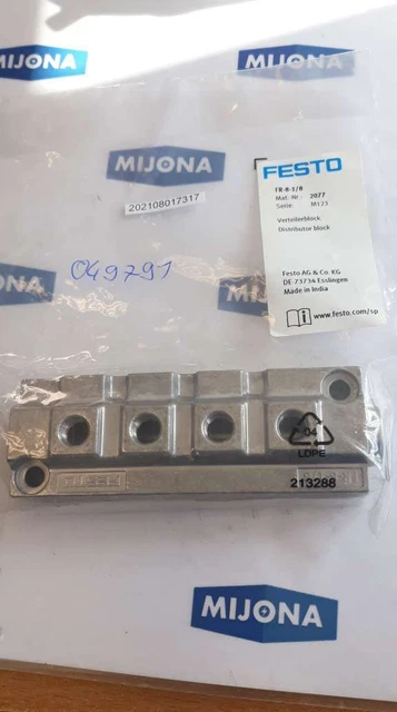 Festo Fr 8 1/8 2077 Blocco Distributore Blocco
