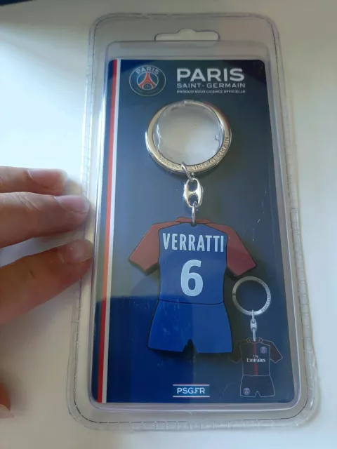 PORTE CLÉ PSG Paris Saint Germain Verratti 6 neuf EUR 4,99