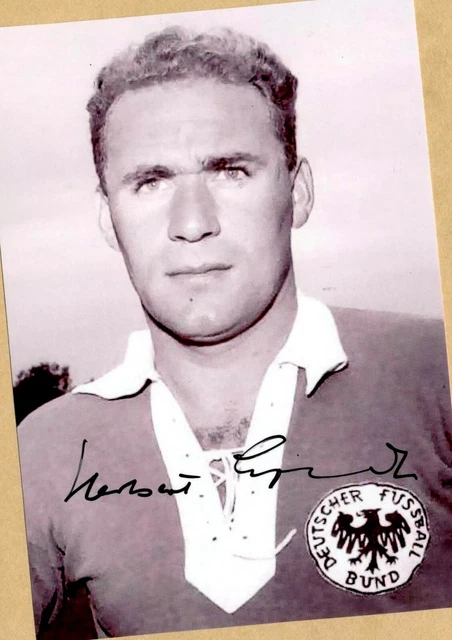 HERBERT ERHARDT verstorben AK Foto SIGNIERT + WM AK FOTO 1954