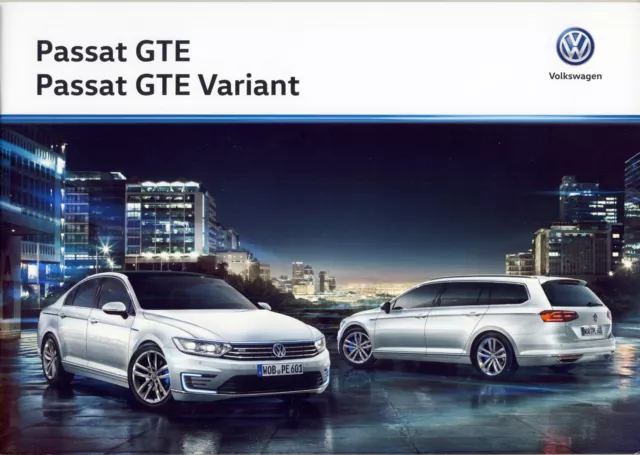 Volkswagen Vw Passat GTE Variant  05 / 2016 catalogue brochure Czech Tcheque