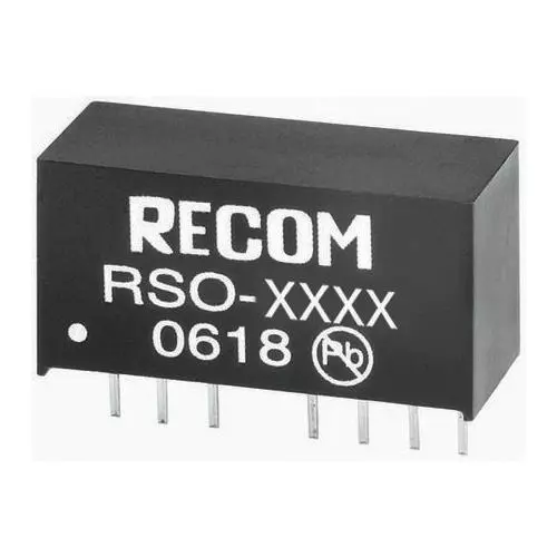 1 x Recom 1W Isolated DC-DC Converter RSO-4815D, Vin 36-72V dc 1kV, Vout ±15V dc