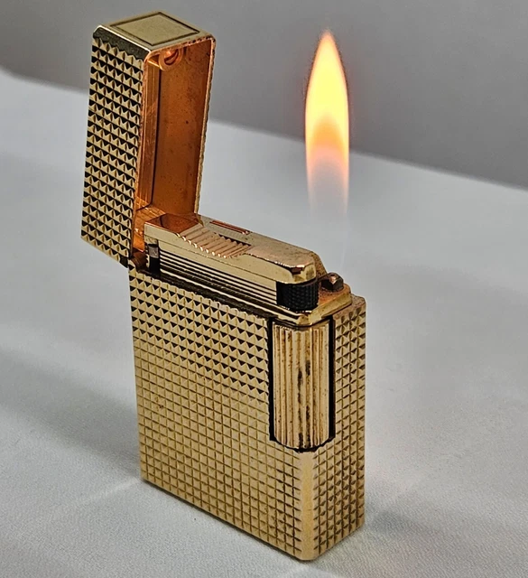 Vintage ST Dupont Encendedor Chico Dorado en Estuche - Excelente - Envío Rápido
