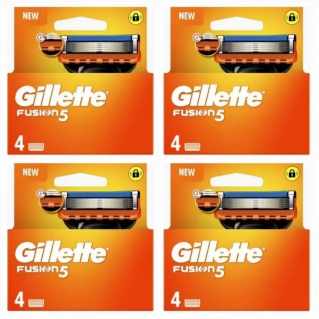 4 Pack De 4 Lames De Rasoir Gillette Fusion 5 ( 16 Recharges )