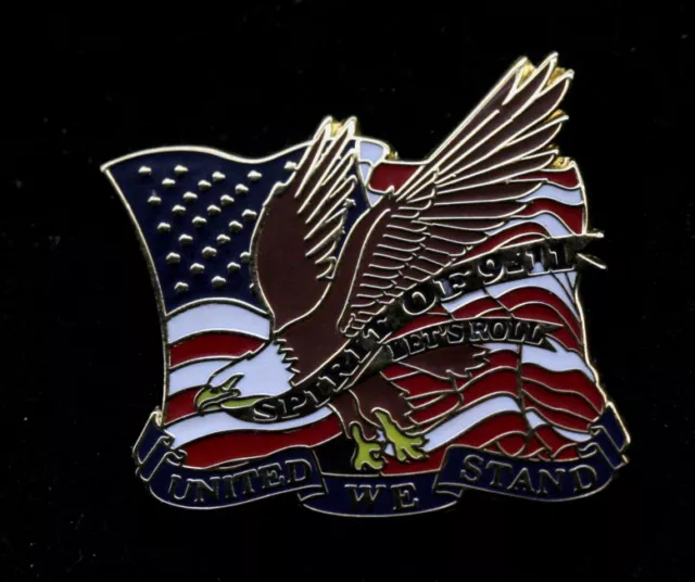 Spirit Of 911 Lets Roll Lapel Hat Pin Up Ny Nypd Ems Emt Fire Us Flag Eagle Wow