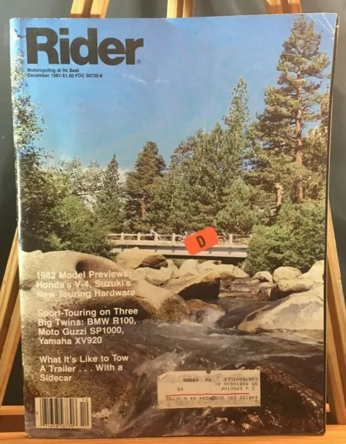 Lot de 3 1981 Rider Magazine moto à son meilleur