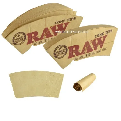 2 PACKS RAW PERFECTO ROLLING PAPER CONE TIPS Fit 78mm,79mm,110mm and King Size