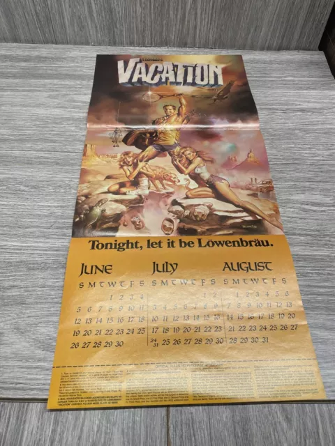 Lowenbrau National Lampoons Vacation Summer Calendar MAD Mag insert