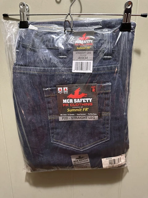 MCR Safety Summit FR® Flame Resistant FR Jean Pants P2D Straight Leg 40x30 BNWT