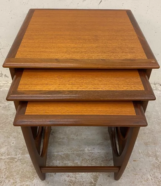 Mid Century G Plan Astro Nest of 3 Tables CS S87