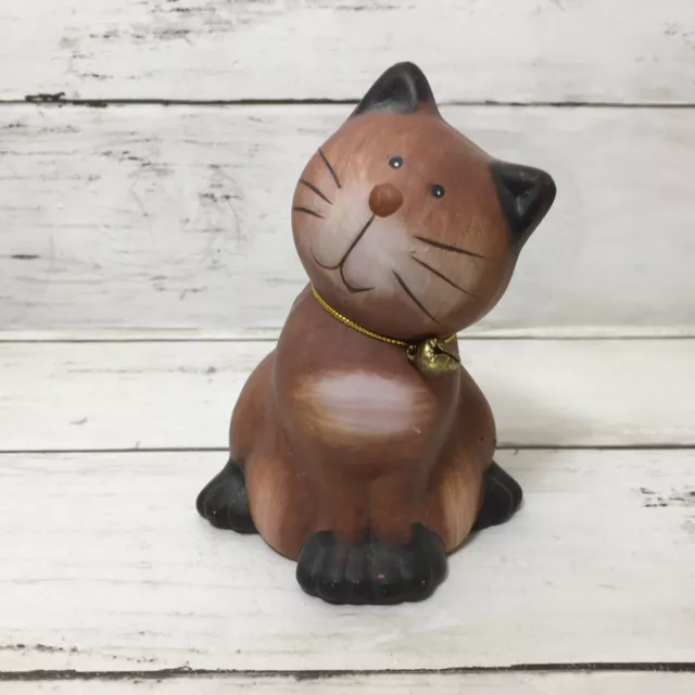 Cat Pottery Figurine