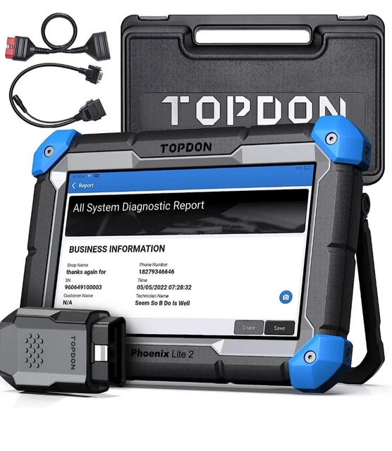 thumbnail image 2 of TOPDON Phoenix Lite 2 Diagnostic Scanner – All System, Active Test, Coding, 2 Years Free Update 2 of 6