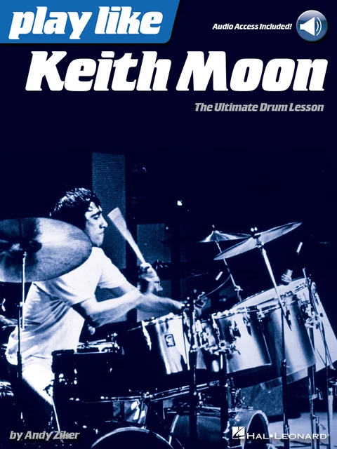Play like Keith Moon Ultimate Drum Lesson Learn Rock Music Book & Online Audio