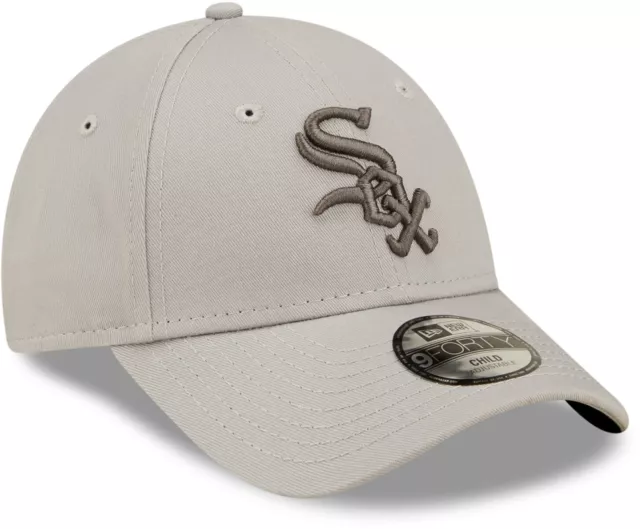 Chicago White Sox New Era 9Forty Kids League berretto da baseball grigio essenziale 3