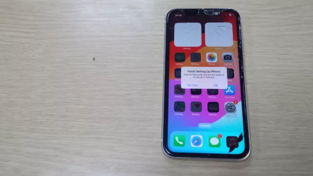 FAULTY Apple iPhone 11 A2221 64GB white unlocked, READ BELOW FOR ERRORS
