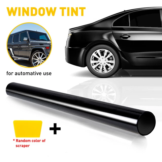 50 cm * 3 m 5% vlt pellicola tinta rotolo auto vinile fendinebbia nero scuro antigraffio