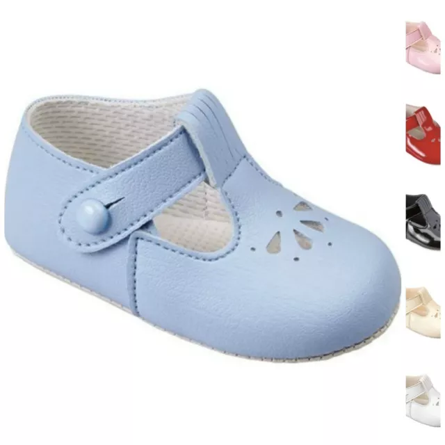 Baby Boys Girls Pram Shoes Early Days Baypods Petal Punch 0-3UK British Made