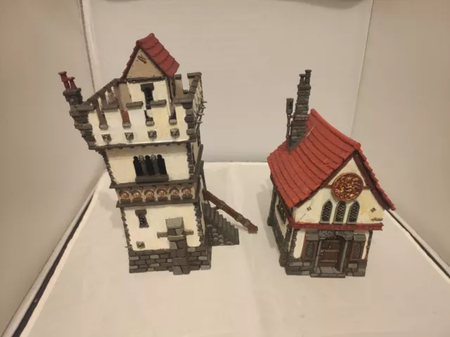 Warhammer Fantasy Chapel Watchtower Terrain Scenery Painted- OOP