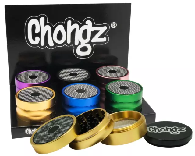 Chongz 60mm 4 part "Now Zen" Grinder D = 60mm BRAND NEW 6 X CHOICE OF COLOURS