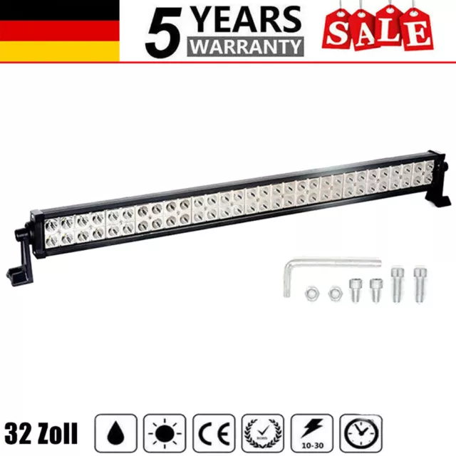 32 Zoll Arbeitsscheinwerfer Auto Offroad SUV LED Lightbar Lichtbalken 12V 24V