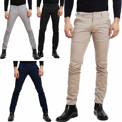 Pantaloni uomo chino cotone casual slim fit basic eleganti regular TOOCOOL E5710