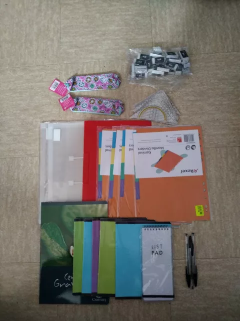 Lot fournitures scolaires