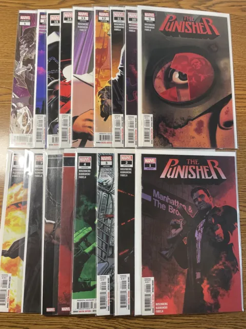 The Punisher #1 2 3 4 5 6 7 8 9 10 11 12 13 14 15 16 + Annual lot run set 2019