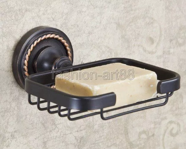 Oil Rubbed Bronze Wall Mounted Soap Dish Holder Bathroom Accessory fba216