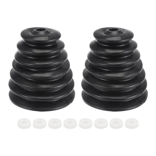 2 Pcs Rubber Drill Dust Cover Collector for Hammer Impact Drill Bowl Black