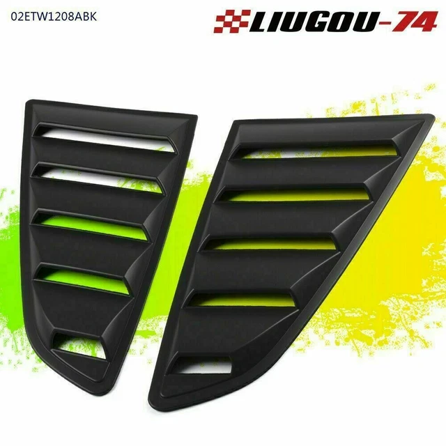1/4 Quarter Side Window Louver Scoop Cover Fit For 2015-2020 Ford Mustang GT V6