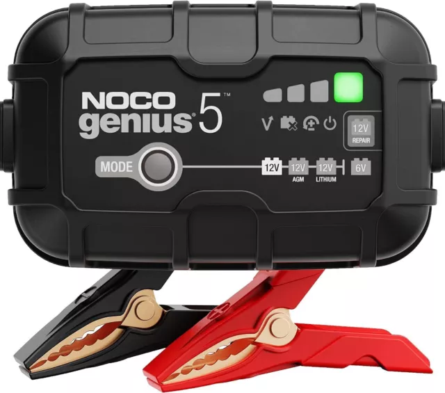 NOCO GENIUS 5EU 5A Automatisches Intelligentes  Batterieladegerät 6V 12V 5A
