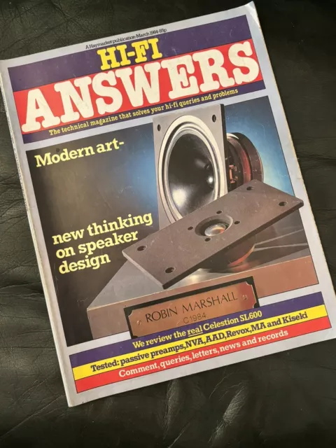 HI-FI Answers Magazine March 1984 Issue