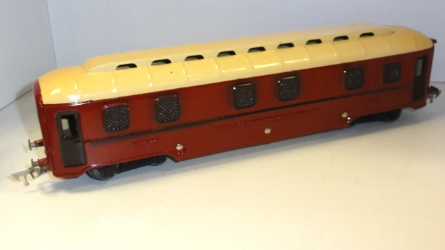 Voiture Voyageurs JEP J De P Bogies 1920-25 - Echelle O - Acier Embouti Bordeaux