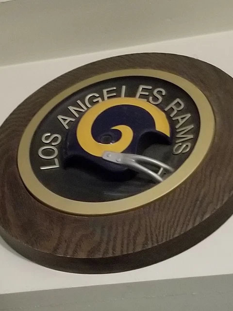LOS ANGELES RAMS helmet round wall plaque $90.00 - PicClick CA