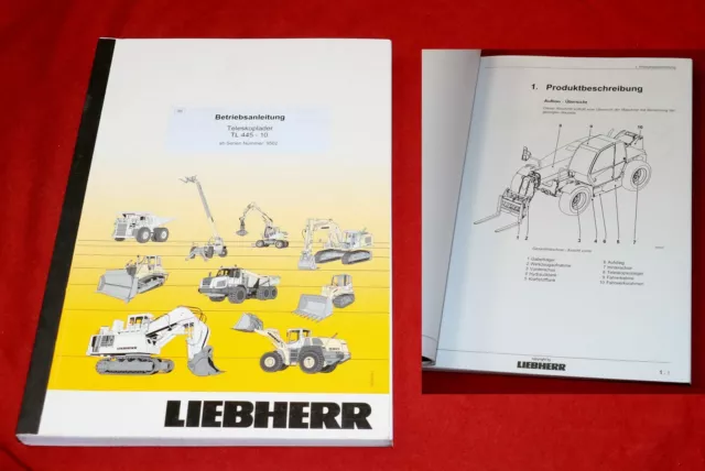 Betriebsanleitung Liebherr TL 445 Teleskoplader