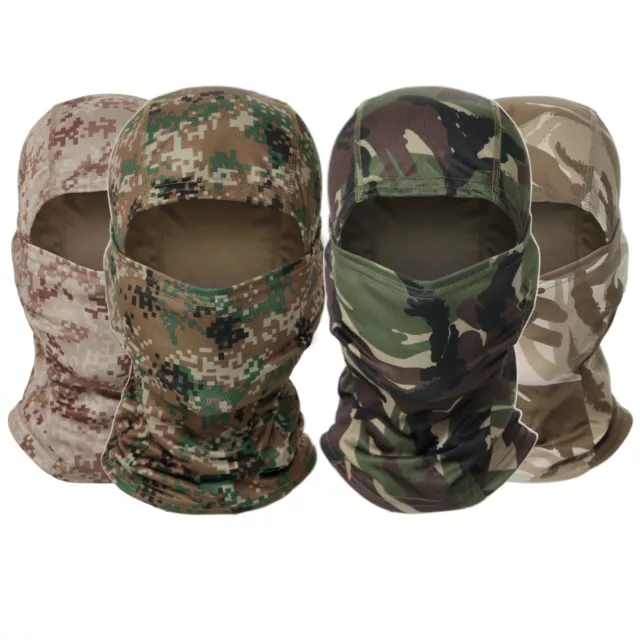 Tactical Camo Balaclava Full Face Mask Paintball Airsoft CS Neck Warmer Headgear 2