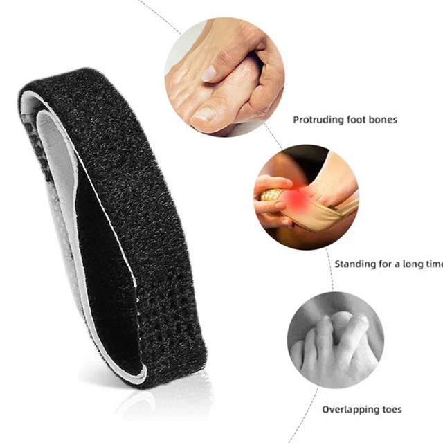 1PC Toe Straightener Broken Toe Corrector Wraps Bandages Hammer Splint Brace Ht