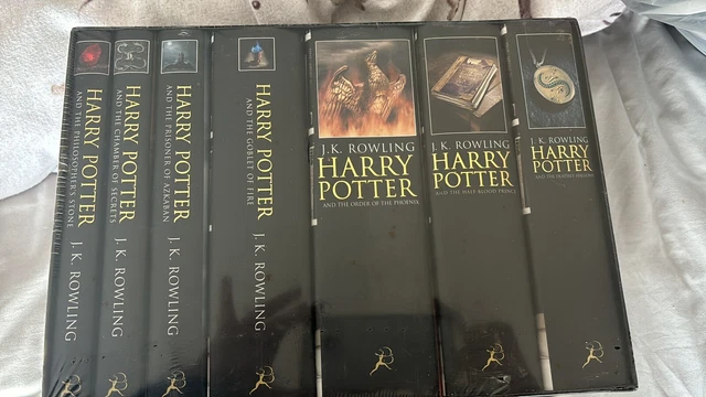 HARRY POTTER BLOOMSBURY Adult Cover Hardback Books 1-7 Complete Box Set