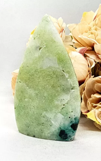 Phoenix Stone Freeform crystal Malachite Chrysocolla Turquoise Green Healing