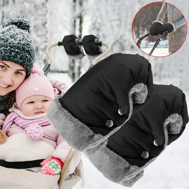 Pram Hand Muff Pushchair Hand Glove Winter Warmer Glove Anti-Freeze Buggy Gloves