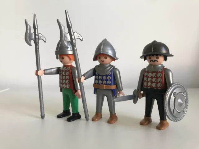 Playmobil Château Moyen Age - Chevaliers - lot de 3 personnages