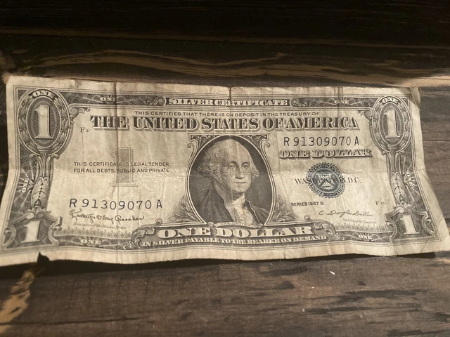 World Reserve Monetary Exchange Series 1957 Blue Seal $1 Silver Certificate