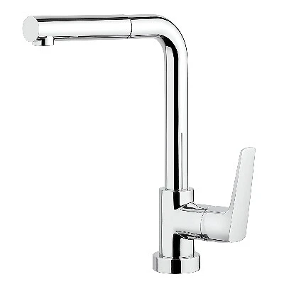 Miscelatore Monoc. Lavello Con Doccia Estraibile Spartaco - Cromo