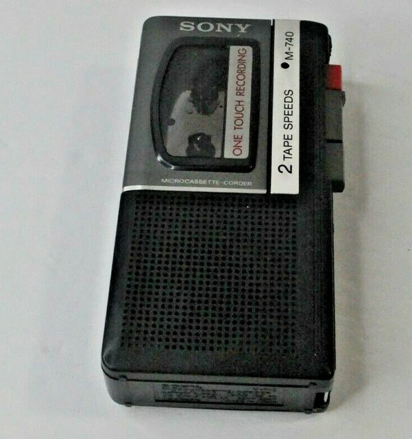 SONY M740 ONE Touch Micro Cassette Recorder2 Speed*FOR PARTSNON