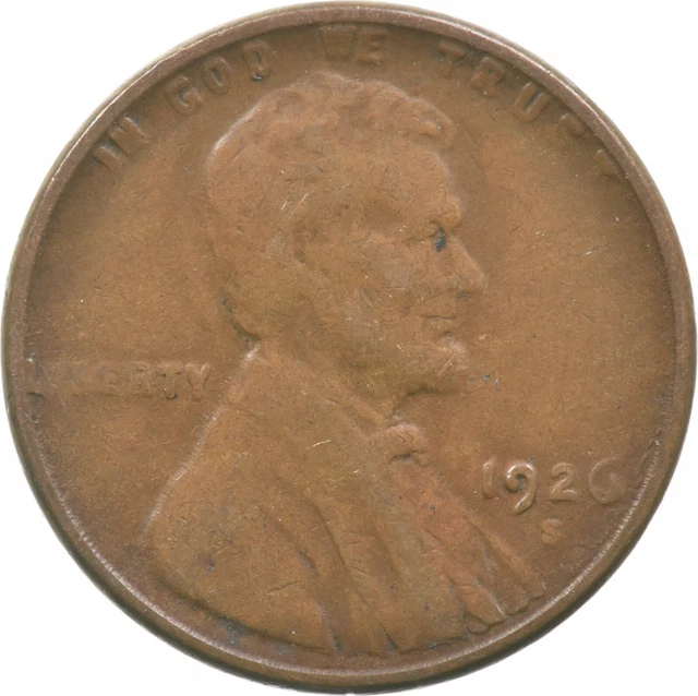 Better 1926-S US Lincoln Wheat Cent Penny Coin Collection Lot Set Break *659