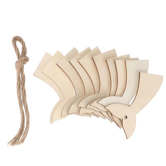 DIY Wood Hanging Pendants Home Decors Ornaments Unfinished Log