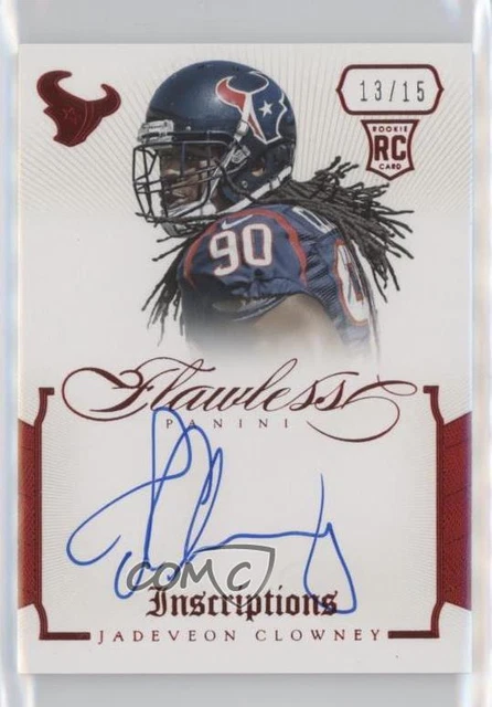 2014 Panini Flawless Inscriptions Ruby /15 Jadeveon Clowney #1 Rookie Auto RC