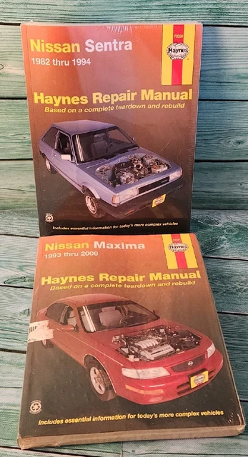 🔥Lot Of 2 Nissan Sentra 1982-1994 & Maxima 1993-2008 Haynes Repair Manuals🔥